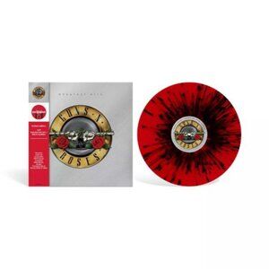 Guns N Roses Greatest Hits 1LP Translucent Red Black Splatter Vinyl Target Exclu